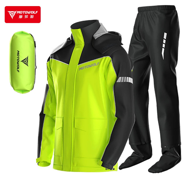 MOTOWOLF Motorcycle Raincoat A - Motorcycle Gear Mens review and price